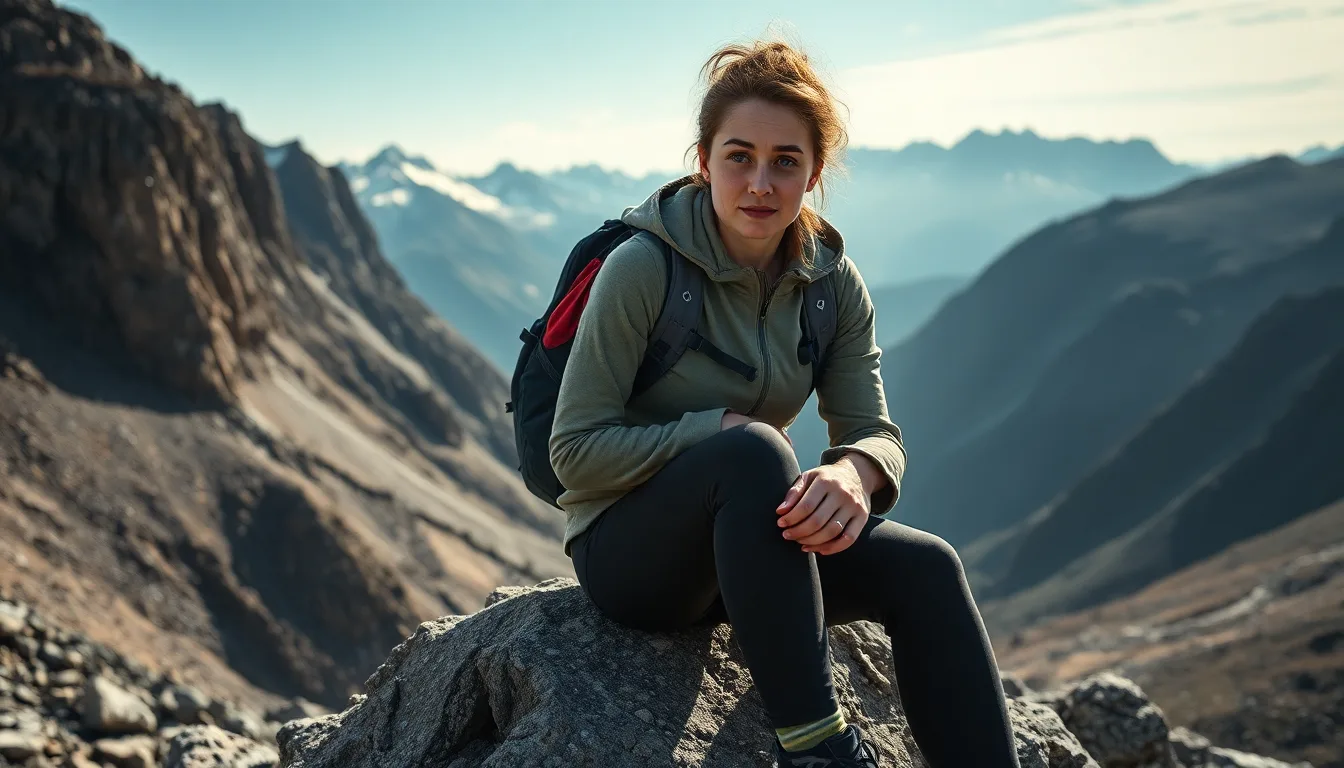 Personne méditant en pleine nature, des ombres de pensées négatives s'éloignant.