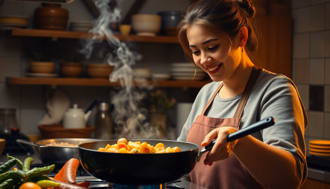 Plat de nouilles sautées fait maison, présenté de manière appétissante