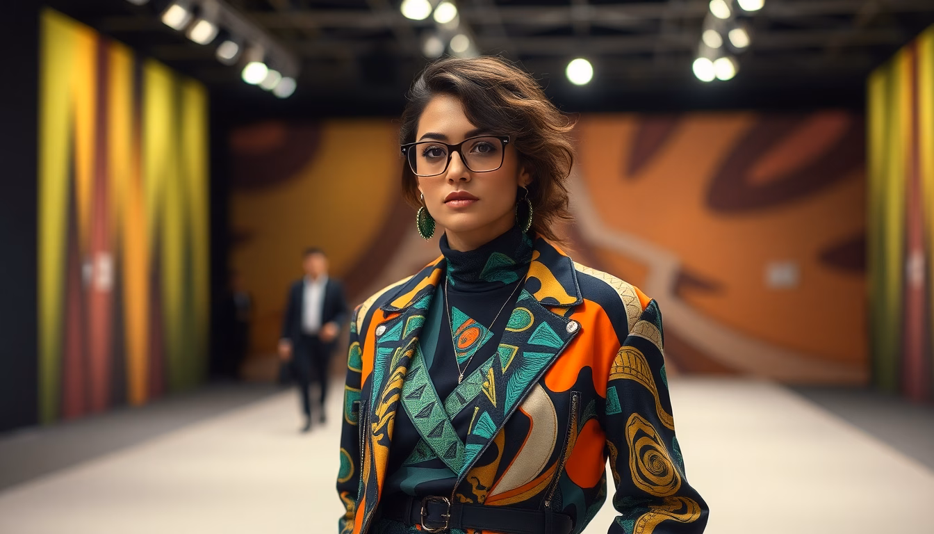 Nawell Madani dans une tenue de mode audacieuse