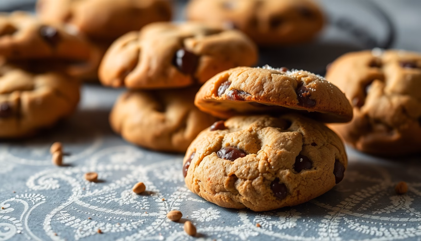 Cookies chauds sur une grille