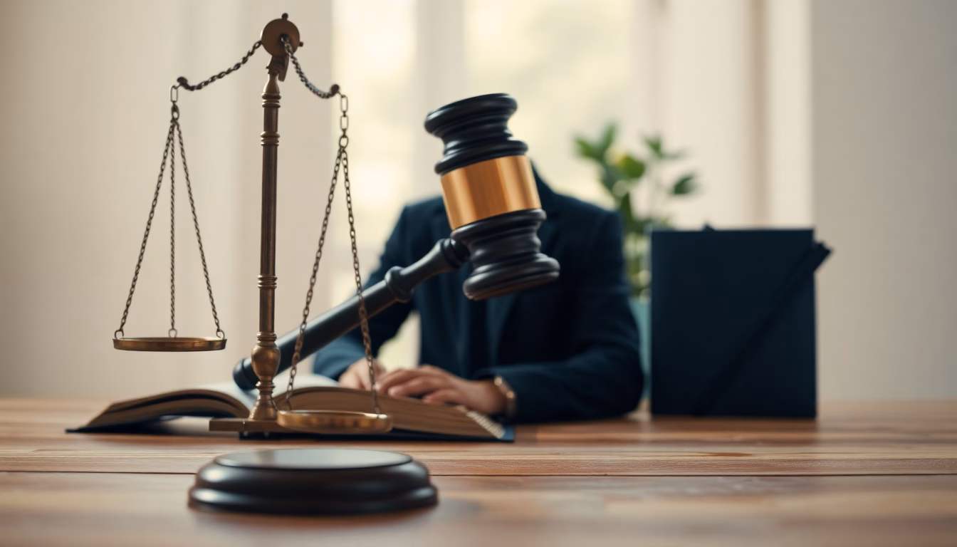 Balance de la justice et silhouettes de politiciens