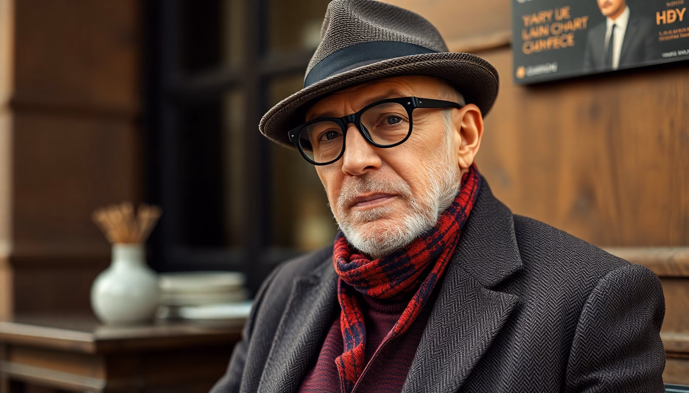 Alain Chamfort en costume élégant