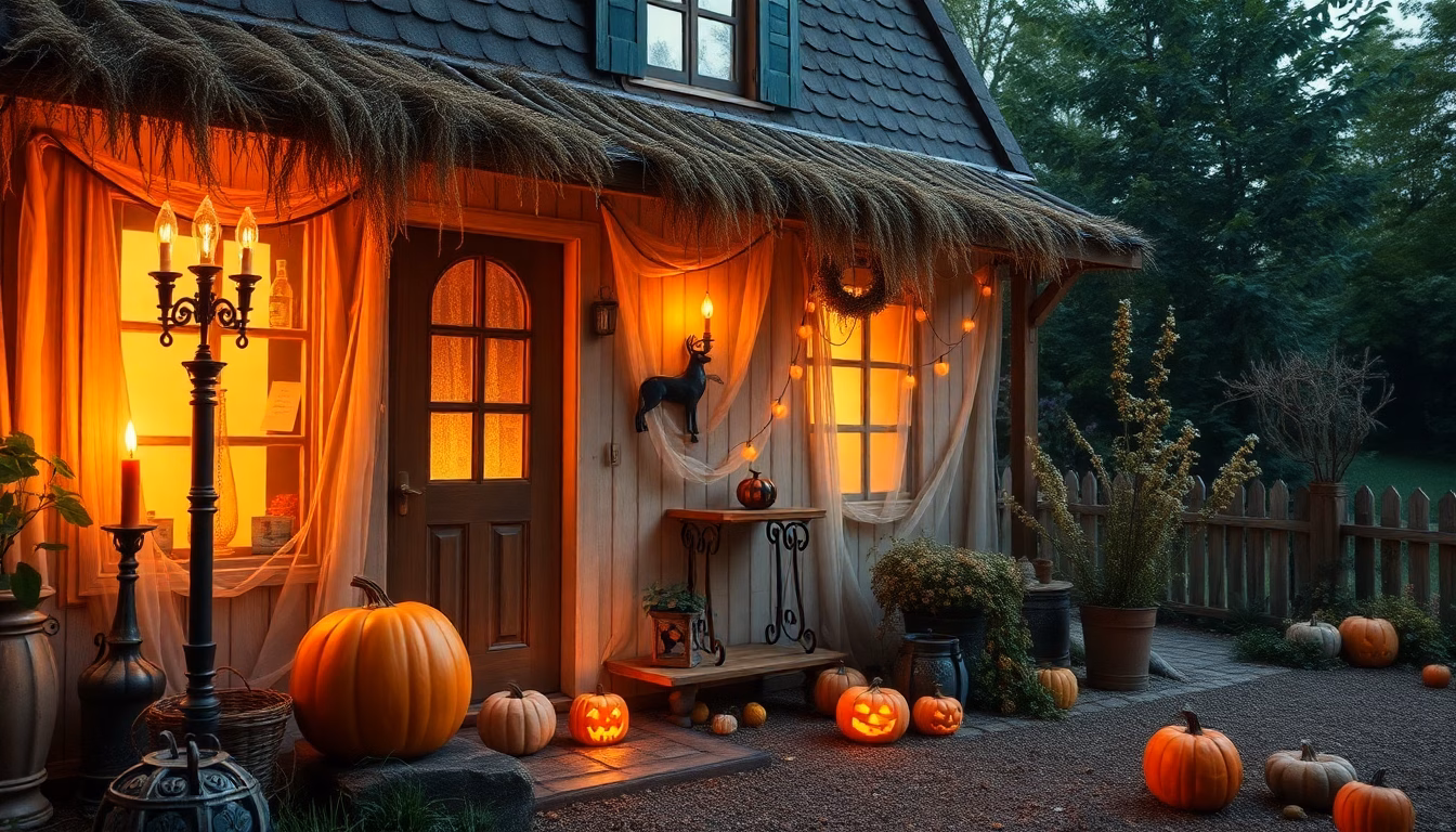 Maison décorée Halloween Courcelles-lès-Lens