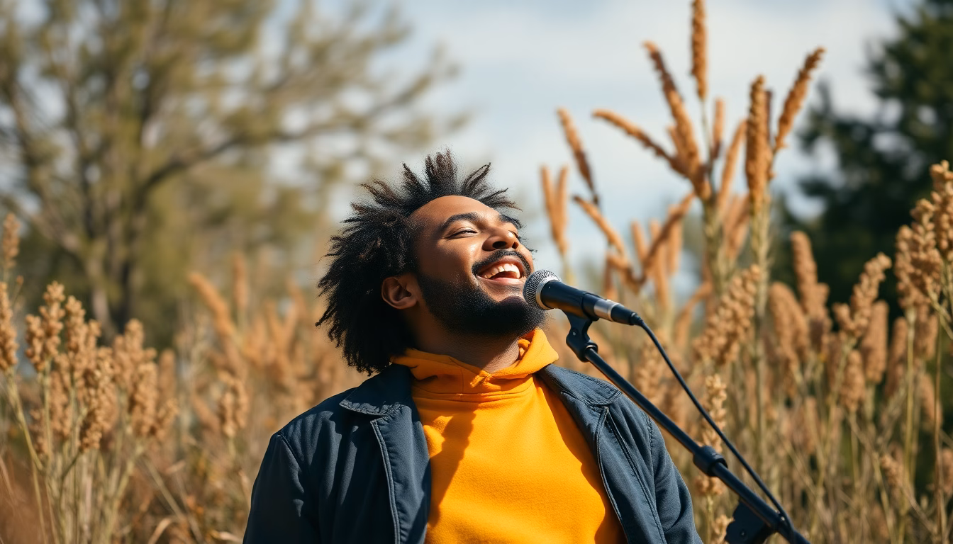 Ycare en studio d'enregistrement