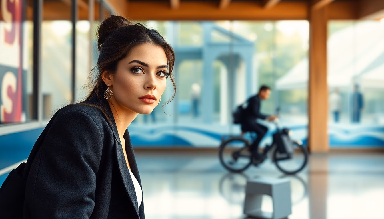Jeune femme au style tendance inspiré par Lyna Khoudri