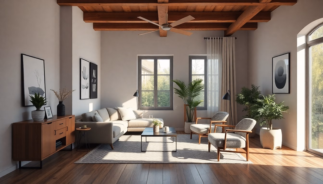 salon déco tendance abordable