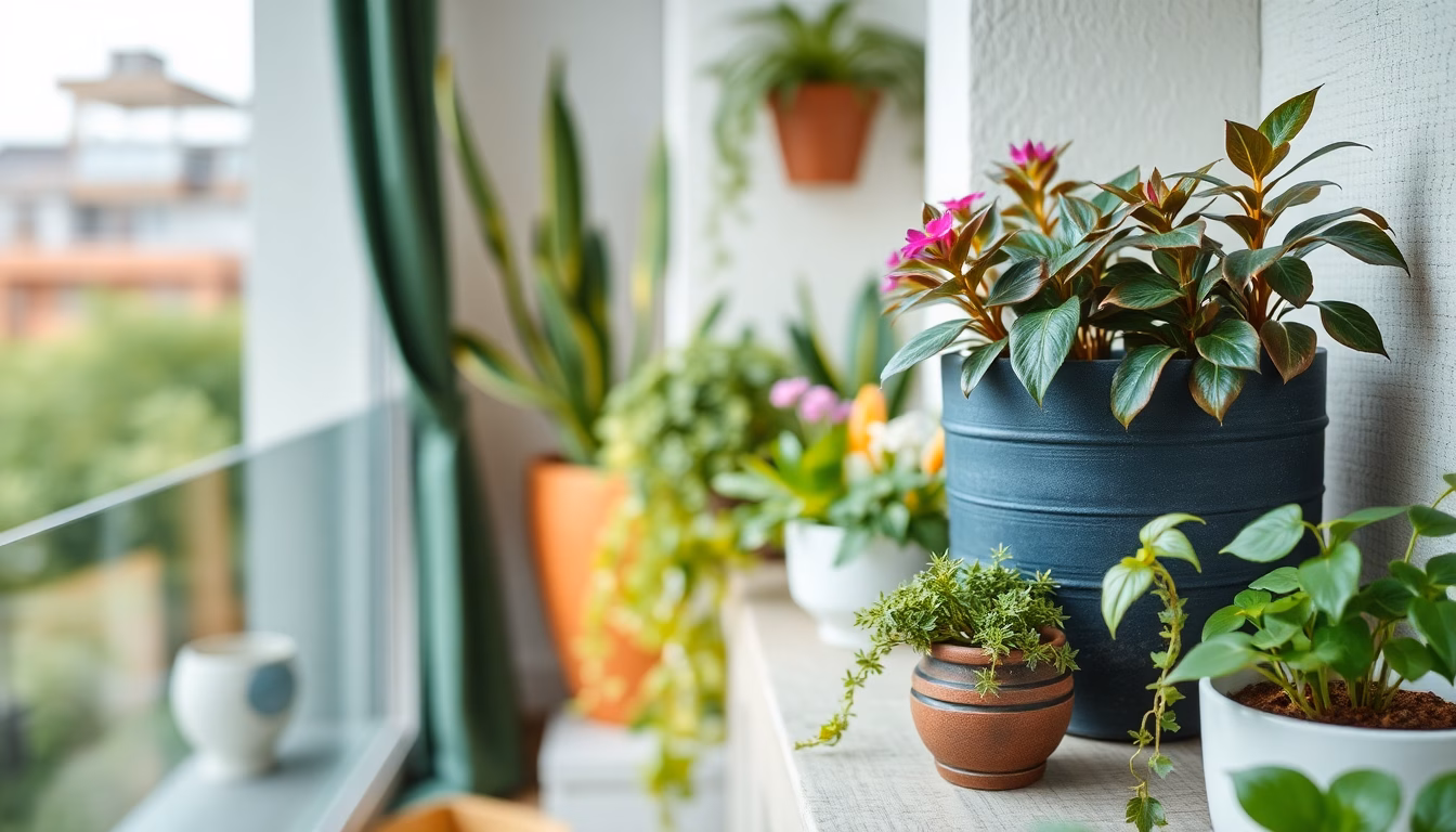 balcon transformé en jardin cosy