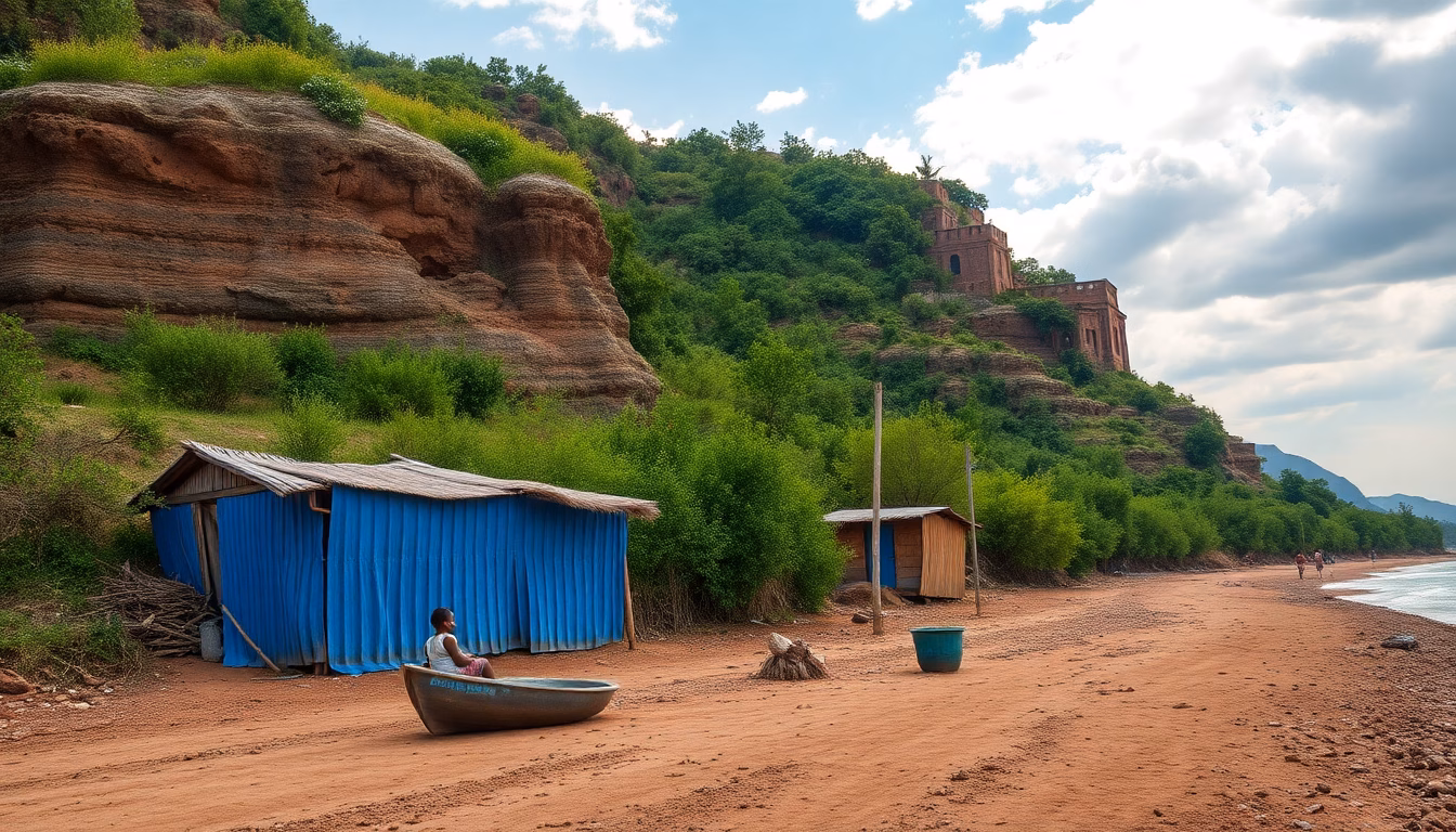 montage souks marocains plages mozambicaines