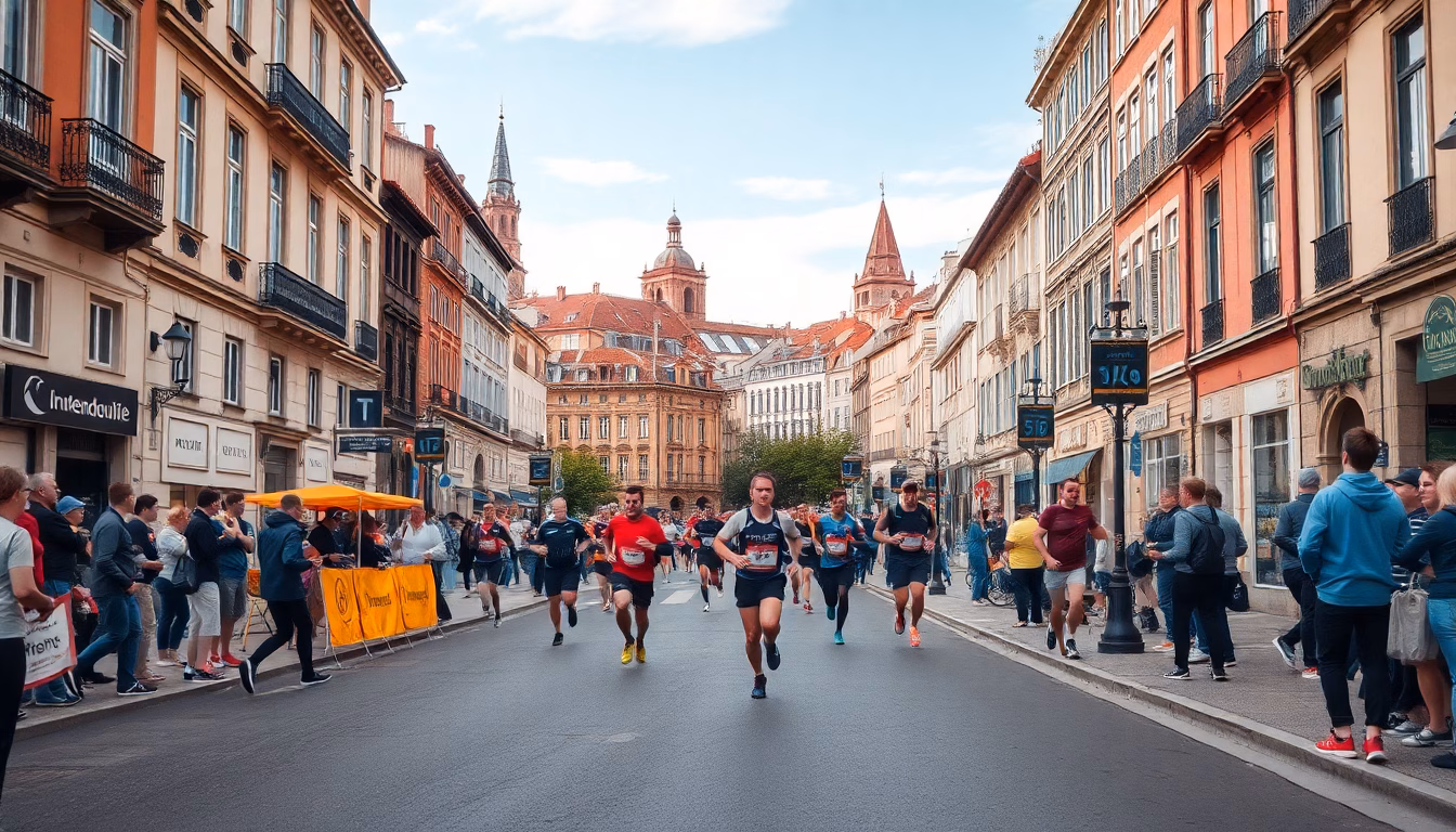coureur au marathon de Toulouse