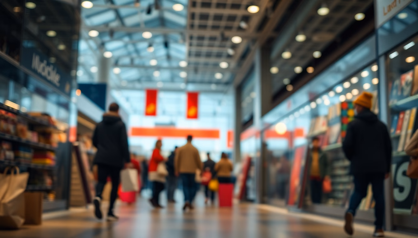 foule faisant du shopping Black Friday historique