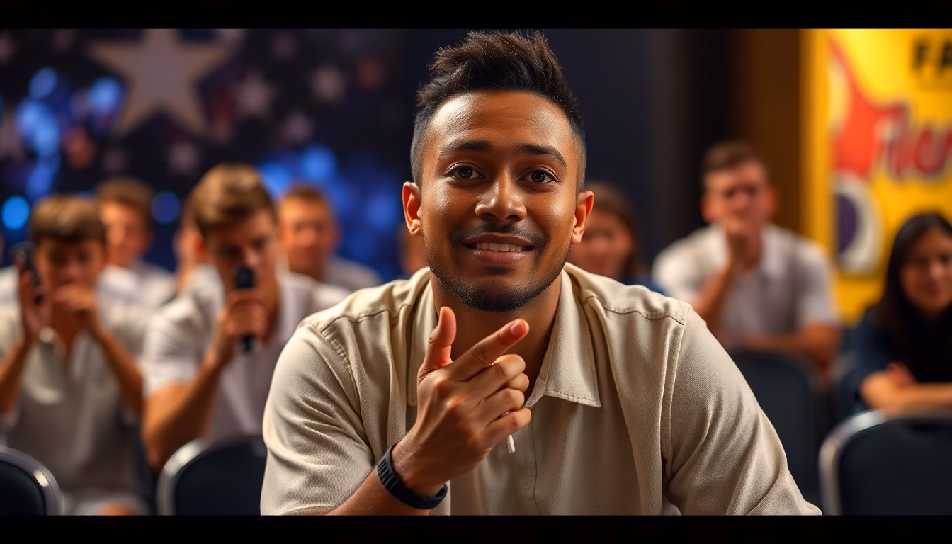 Candidat de Star Academy quittant la scène